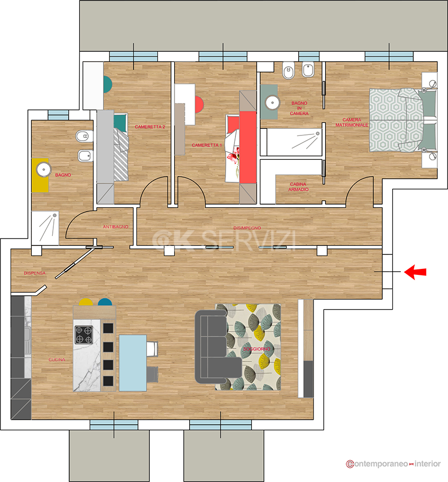 Ristrutturazione - Rendering